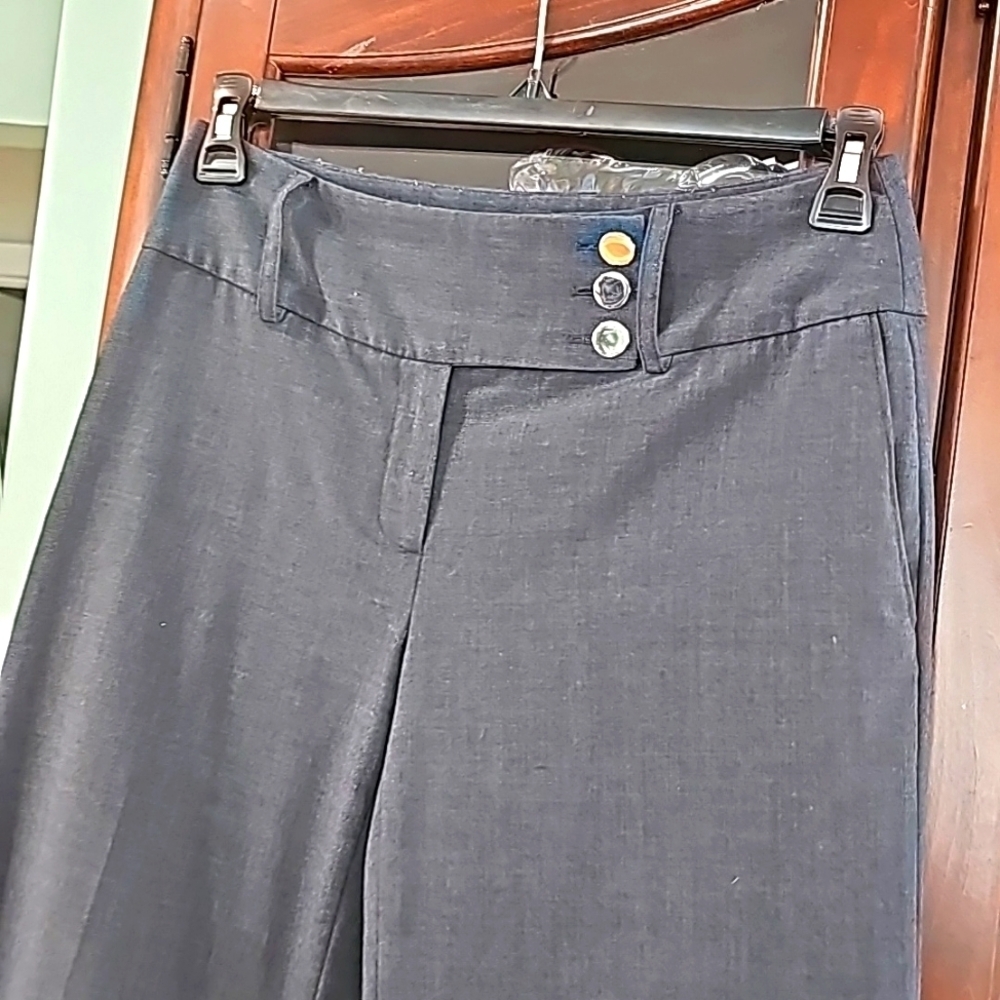 Alfani Dress Slacks Wide legs Grey size 4 - Picture 2 of 9